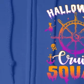 Halloween Cruise Squad Family Vacation Trip Cruising Crew Cool Gift Full Zip Hoodie