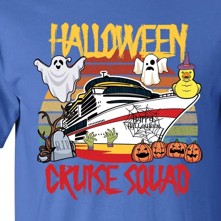 Halloween Cruise Squad Rubber Duck Hunting Ship Boating Trip Cute Gift Tall T-Shirt