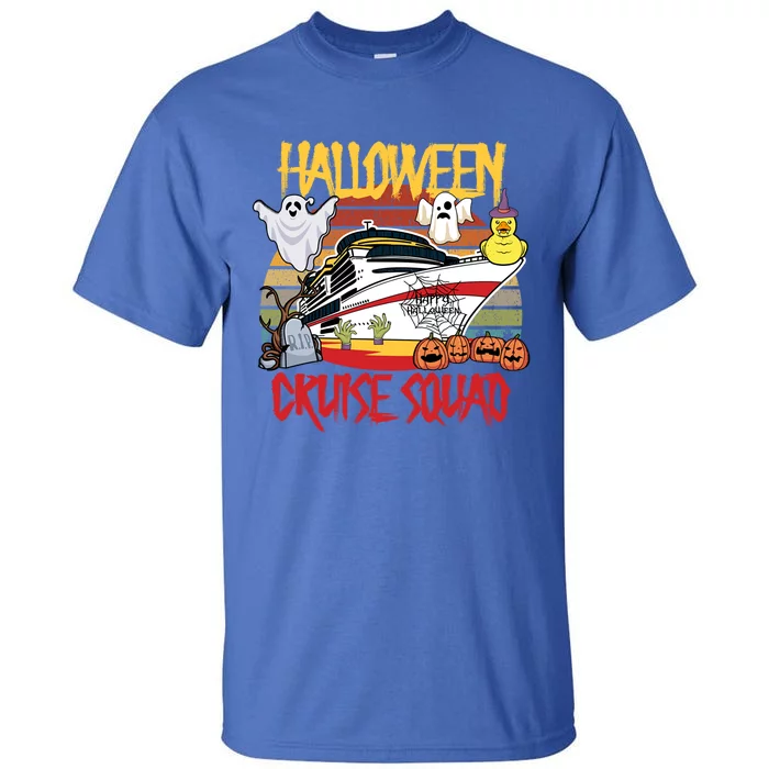 Halloween Cruise Squad Rubber Duck Hunting Ship Boating Trip Cute Gift Tall T-Shirt