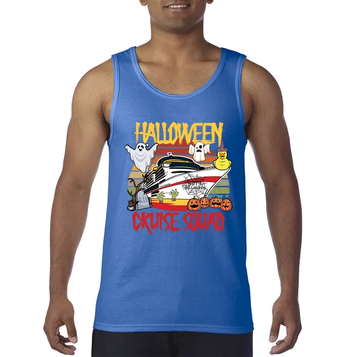 Halloween Cruise Squad Rubber Duck Hunting Ship Boating Trip Cute Gift Tank Top