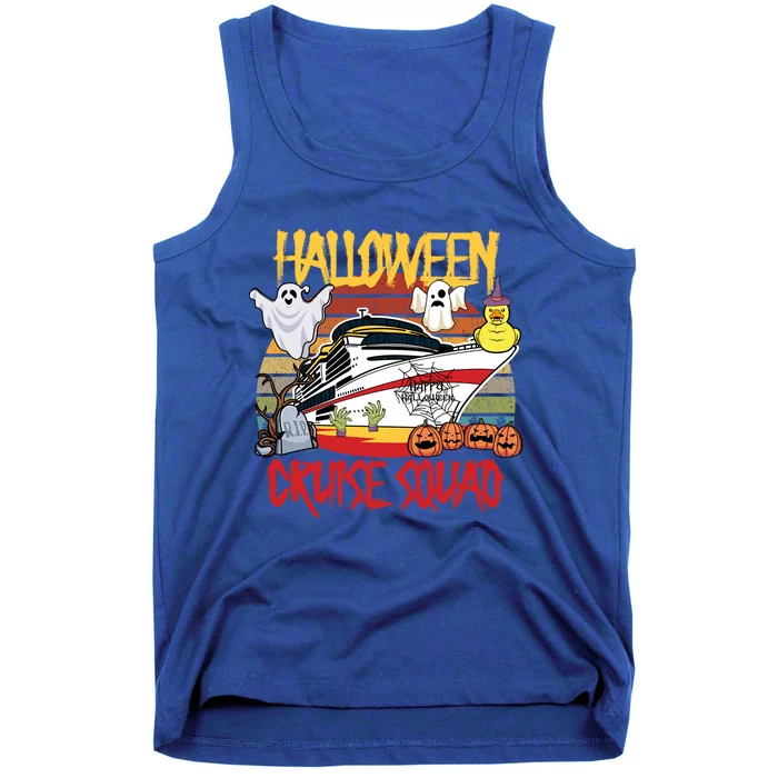 Halloween Cruise Squad Rubber Duck Hunting Ship Boating Trip Cute Gift Tank Top