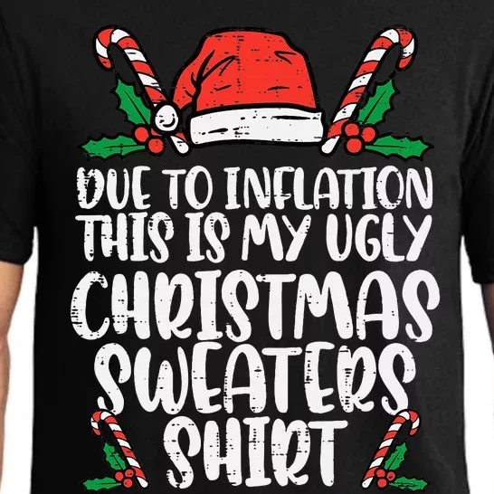 Hilarious Christmas Sweater Tackling Inflation in Style Pajama Set