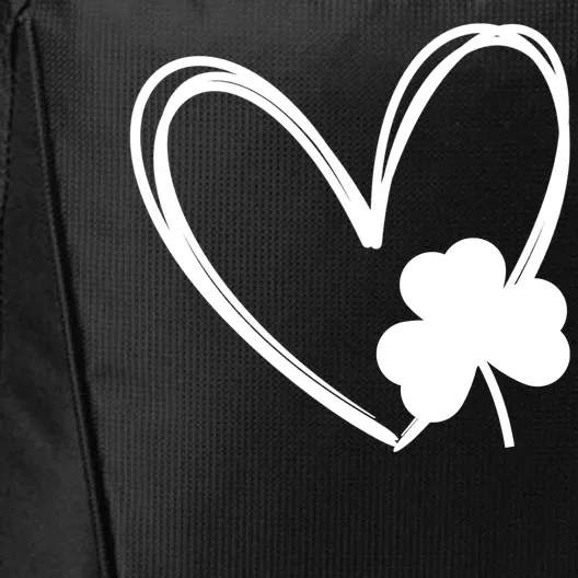 Heart Clover St Patrick's Day City Backpack