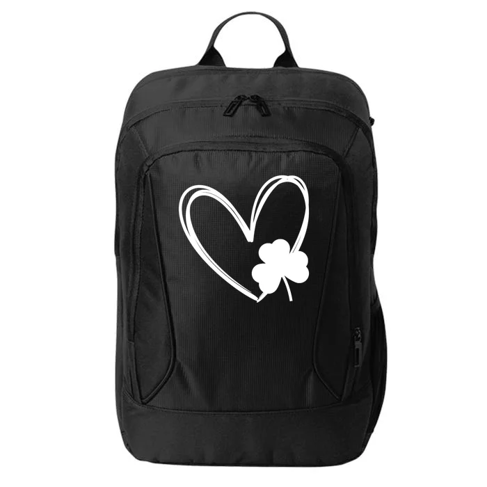 Heart Clover St Patrick's Day City Backpack