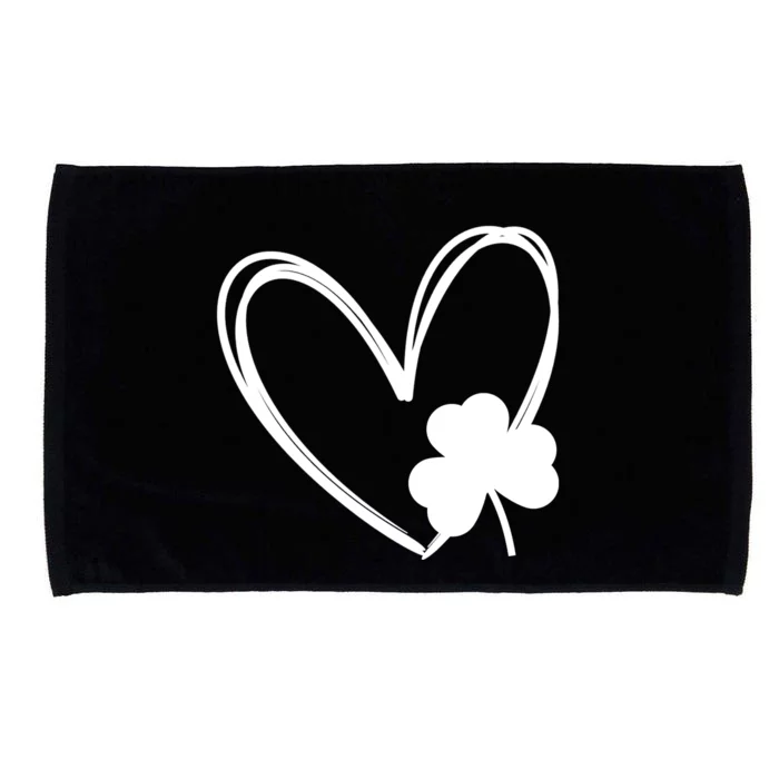 Heart Clover St Patrick's Day Microfiber Hand Towel