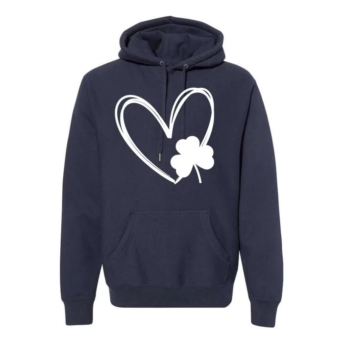 Heart Clover St Patrick's Day Premium Hoodie