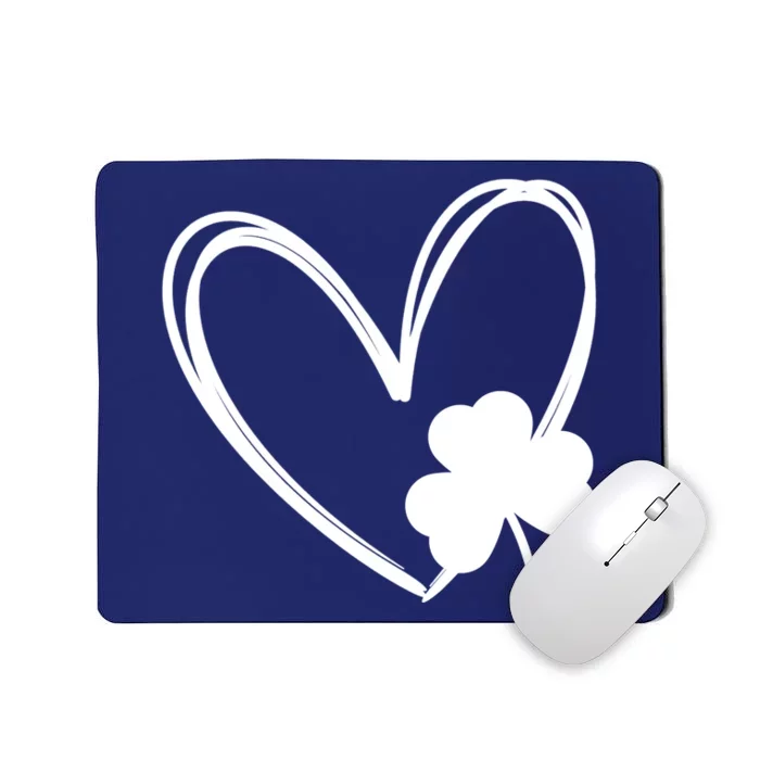 Heart Clover St Patrick's Day Mousepad