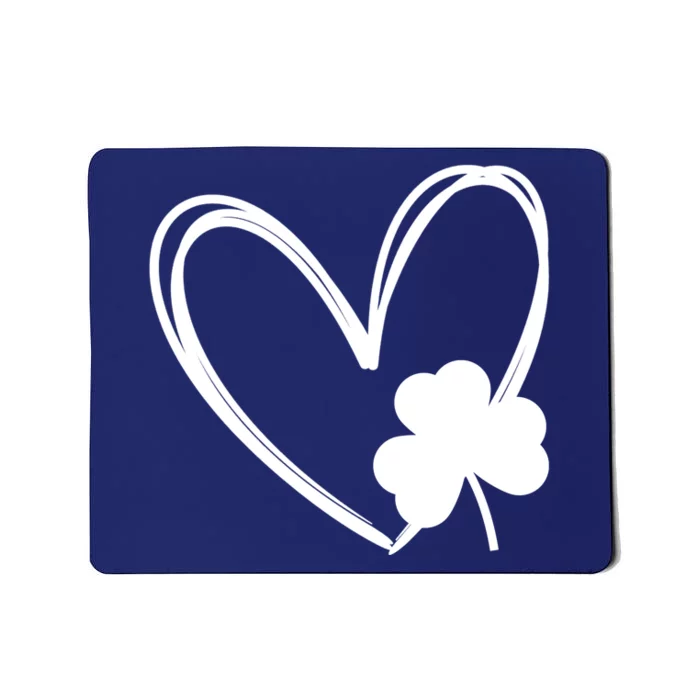 Heart Clover St Patrick's Day Mousepad