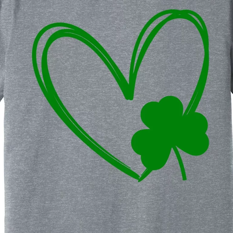 Heart Clover St Patrick's Day Premium T-Shirt