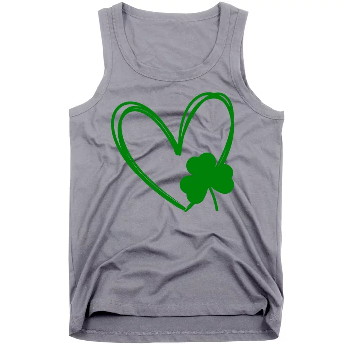 Heart Clover St Patrick's Day Tank Top