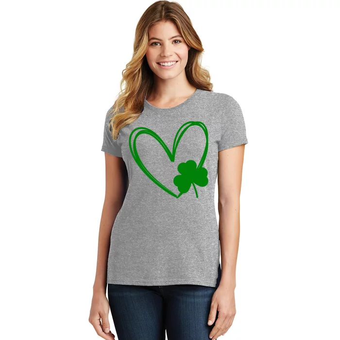 Heart Clover St Patrick's Day Women's T-Shirt