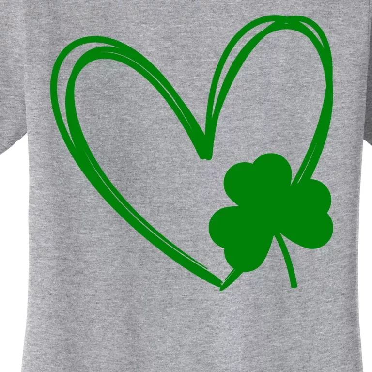 Heart Clover St Patrick's Day Women's T-Shirt