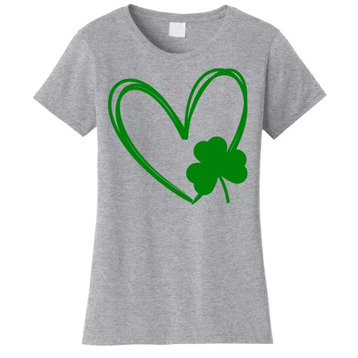 Heart Clover St Patrick's Day Women's T-Shirt