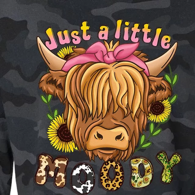 Highland Cow Scottish Highland Cow Cropped Pullover Crew