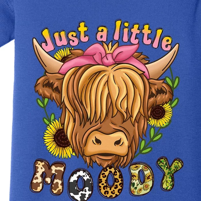 Highland Cow Scottish Highland Cow Baby Bodysuit