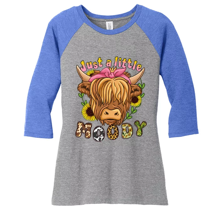 Highland Cow Scottish Highland Cow Women's Tri-Blend 3/4-Sleeve Raglan Shirt