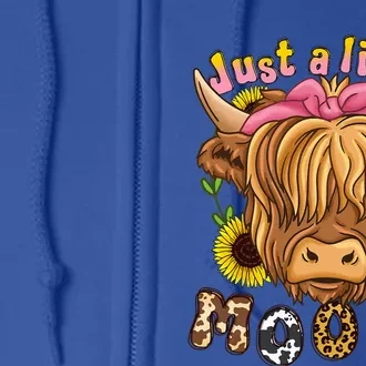 Highland Cow Scottish Highland Cow Full Zip Hoodie