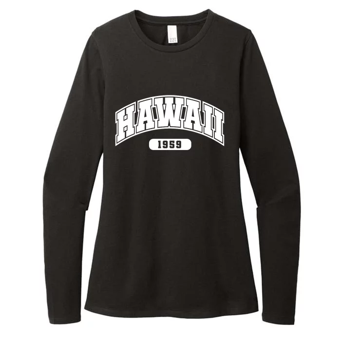 Hawaii Collegiate Style 1959 Womens CVC Long Sleeve Shirt