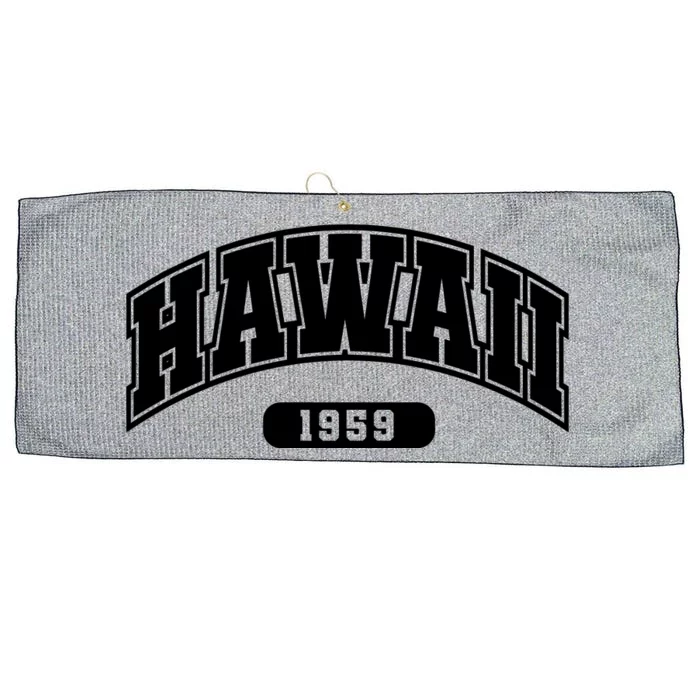 Hawaii Collegiate Style 1959 Large Microfiber Waffle Golf Towel