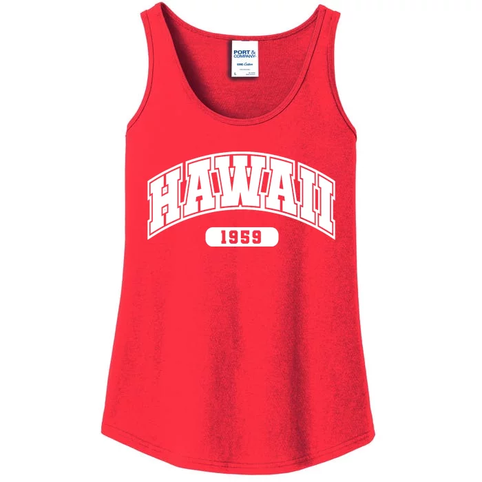 Hawaii Collegiate Style 1959 Ladies Essential Tank