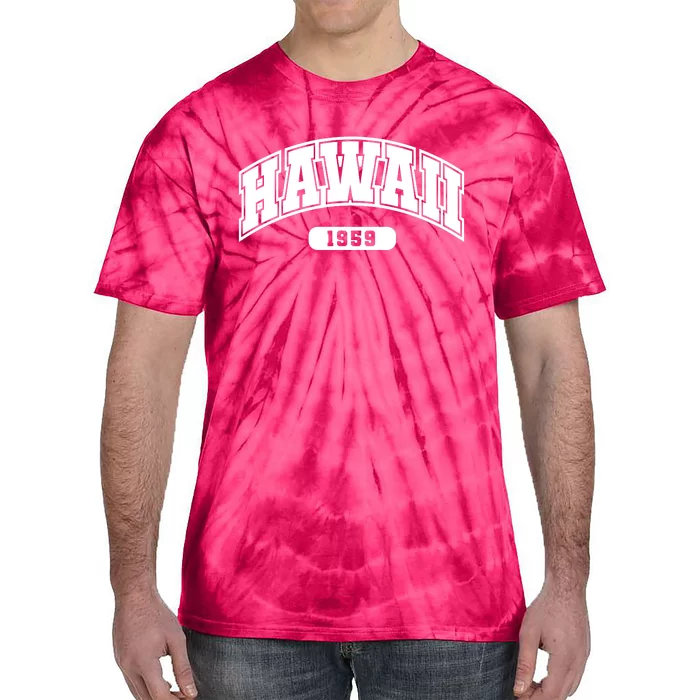 Hawaii Collegiate Style 1959 Tie-Dye T-Shirt