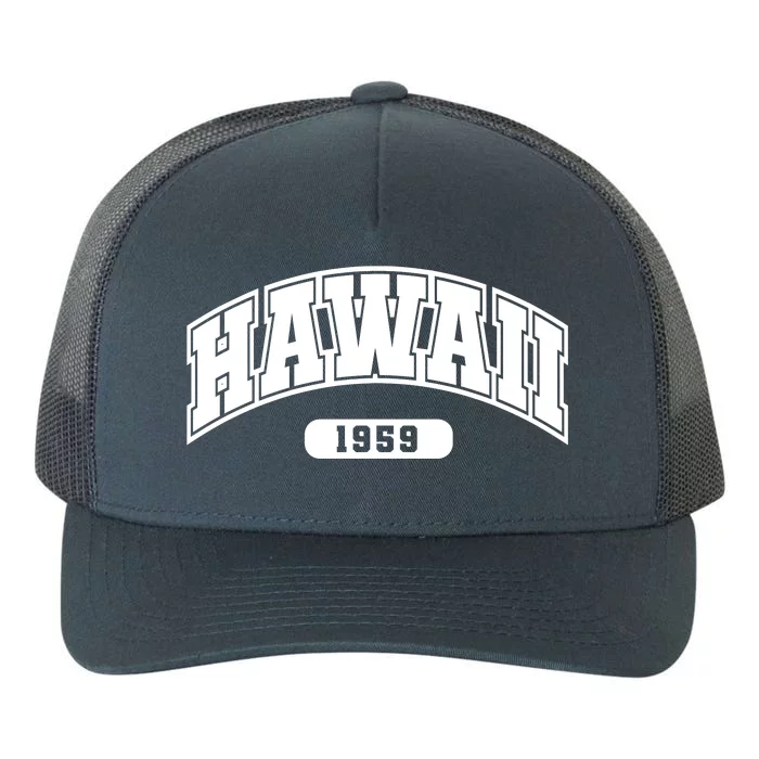 Hawaii Collegiate Style 1959 Yupoong Adult 5-Panel Trucker Hat