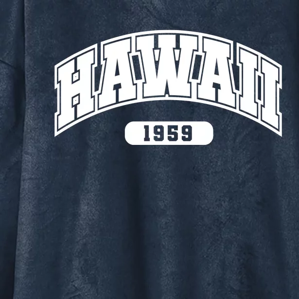 Hawaii Collegiate Style 1959 Hooded Wearable Blanket