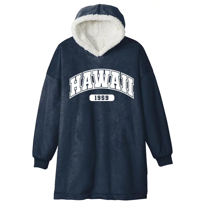 Hawaii Collegiate Style 1959 Hooded Wearable Blanket