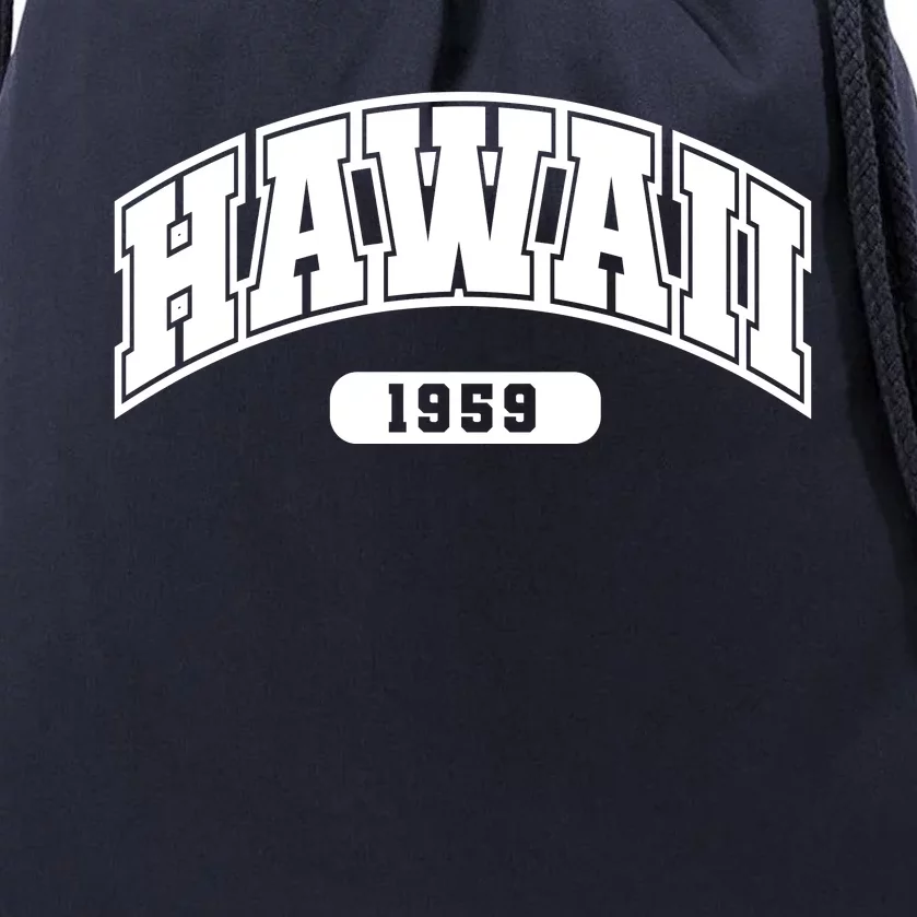 Hawaii Collegiate Style 1959 Drawstring Bag