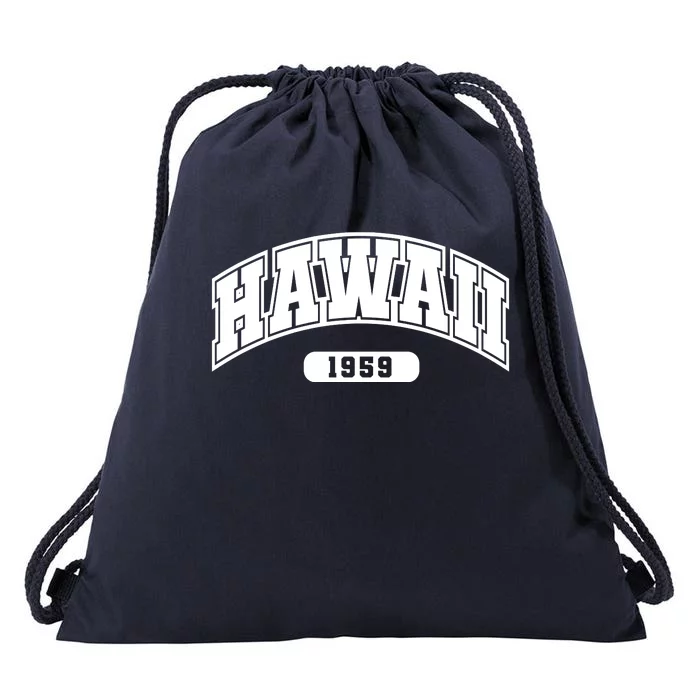 Hawaii Collegiate Style 1959 Drawstring Bag