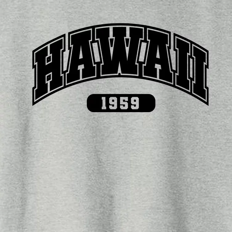 Hawaii Collegiate Style 1959 Women's Crop Top Tee