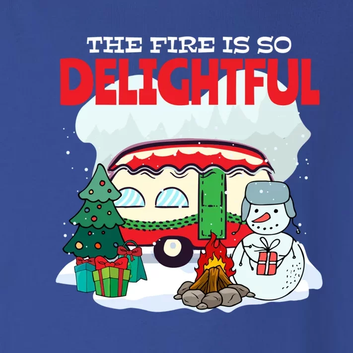 Holiday Camper Snow Funny Christmas Camping Campfire Gift Toddler Long Sleeve Shirt