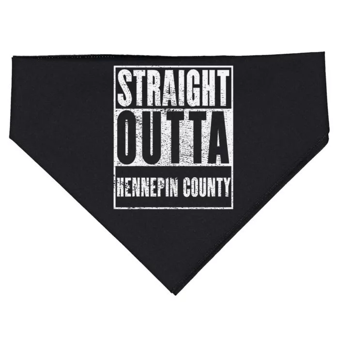 Hennepin County Straight Outta Hennepin County USA-Made Doggie Bandana