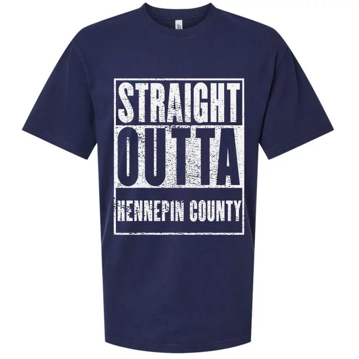 Hennepin County Straight Outta Hennepin County Sueded Cloud Jersey T-Shirt