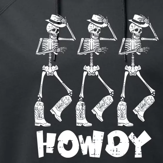 Halloween Cowboy Skeletons Howdy Costume Performance Fleece Hoodie