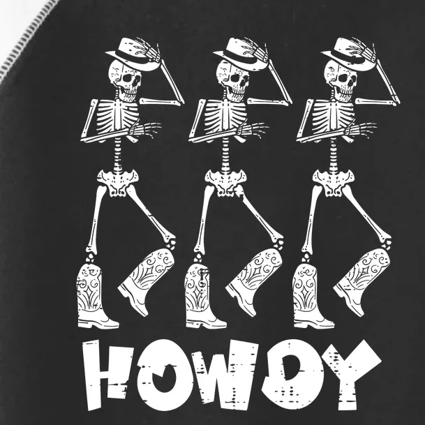 Halloween Cowboy Skeletons Howdy Costume Toddler Fine Jersey T-Shirt