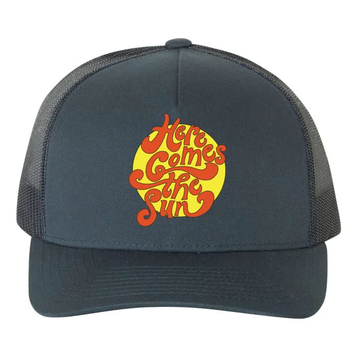 Here Comes The Sun Summer Beach Retro Yupoong Adult 5-Panel Trucker Hat