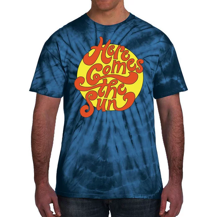 Here Comes The Sun Summer Beach Retro Tie-Dye T-Shirt