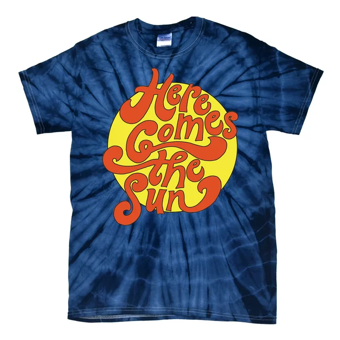 Here Comes The Sun Summer Beach Retro Tie-Dye T-Shirt