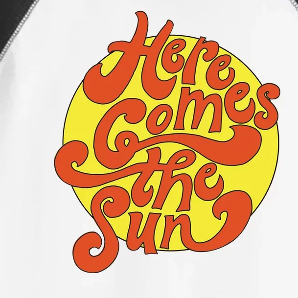 Here Comes The Sun Summer Beach Retro Toddler Fine Jersey T-Shirt