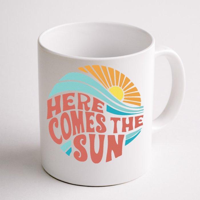 Here Comes The Sun  Baby Summer Beach Front & Back Coffee Mug