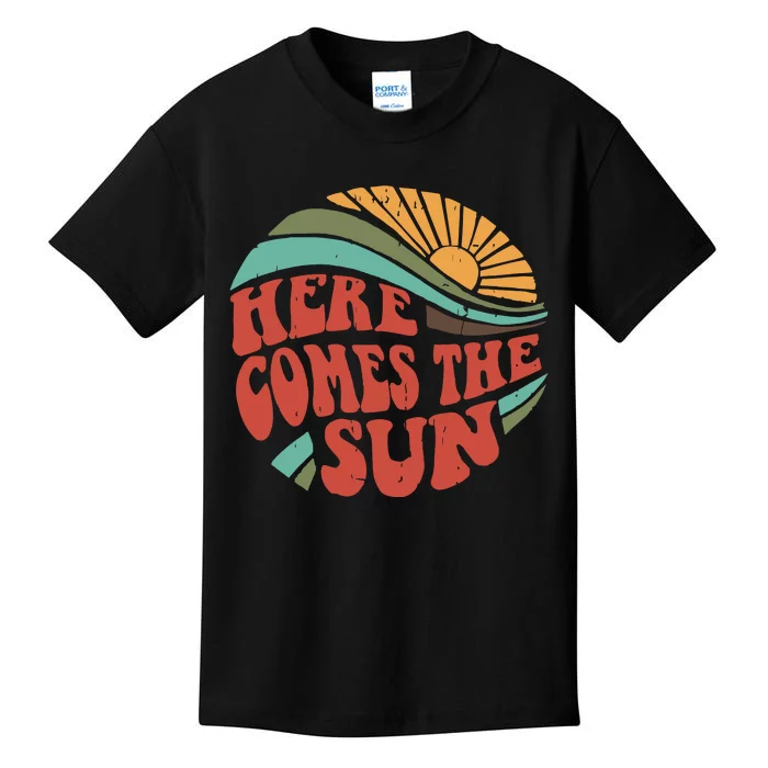 Here Comes The Sun Retro Style Kids T-Shirt