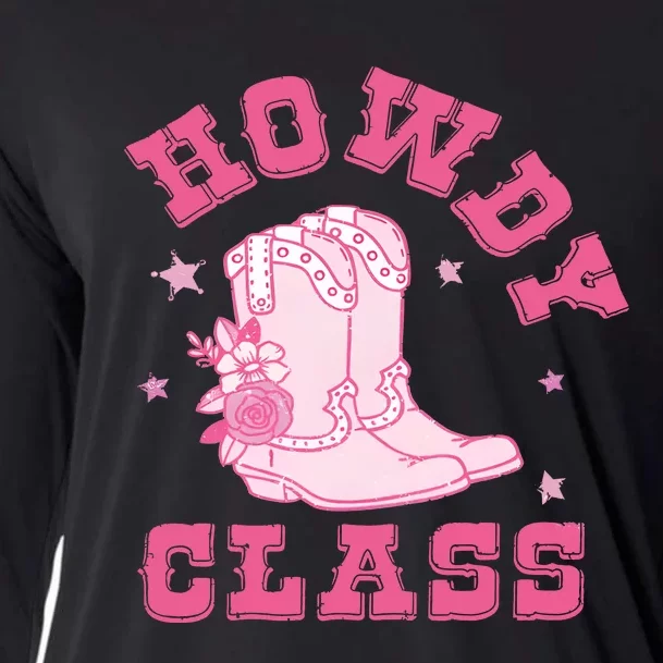 Howdy Class Teacher Cowboy Western Cooling Performance Long Sleeve Crew