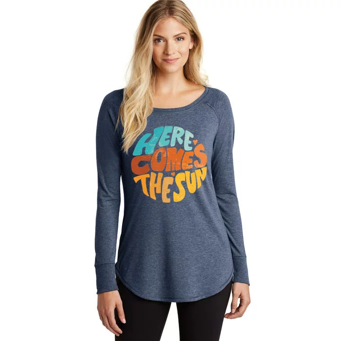 Here Comes The Sun Women's Perfect Tri Tunic Long Sleeve Shirt