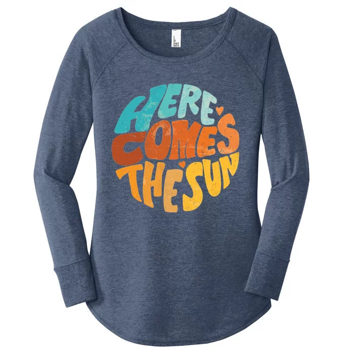 Here Comes The Sun Women's Perfect Tri Tunic Long Sleeve Shirt