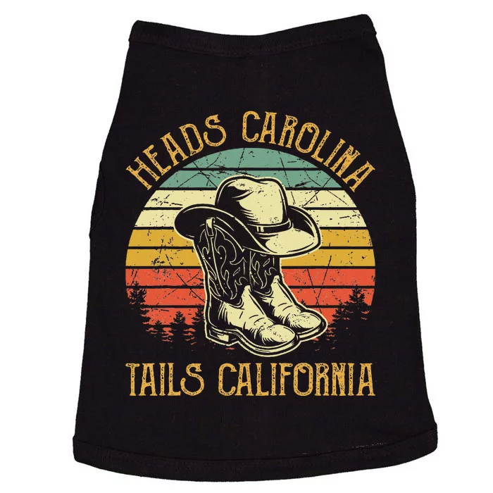 Heads Carolina Tail California Western Cowgirl Country Music Doggie Tank