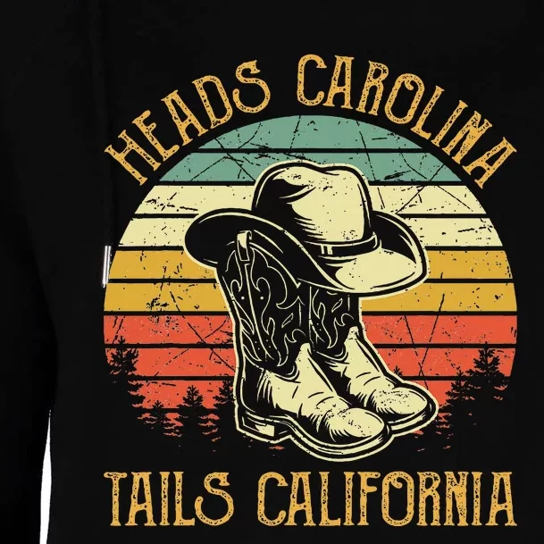 Heads Carolina Tail California Western Cowgirl Country Music Womens Funnel Neck Pullover Hood