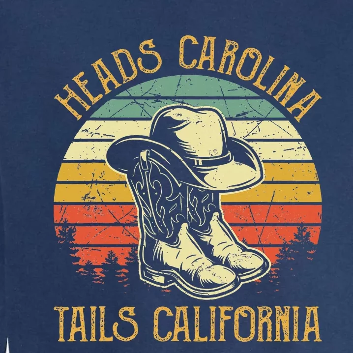 Heads Carolina Tail California Western Cowgirl Country Music Garment-Dyed Sweatshirt