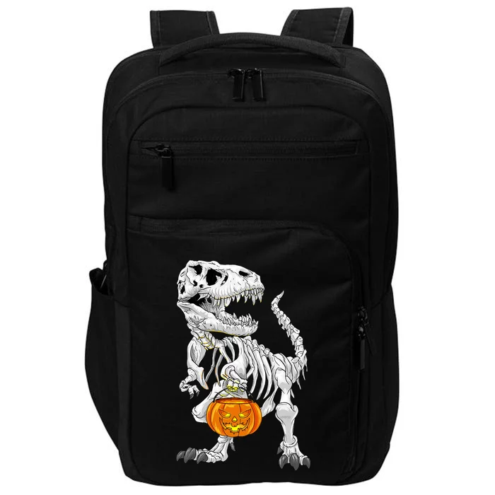 Halloween Costume TRex Skeleton Dinosaur Pumpkin Gift Impact Tech Backpack