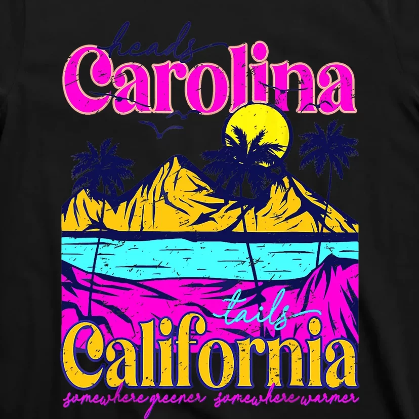 Heads Carolina Tail California Western Summer Beach Paradise T-Shirt